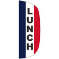 "LUNCH" 3' x 8' Stationary Message Flutter Flag